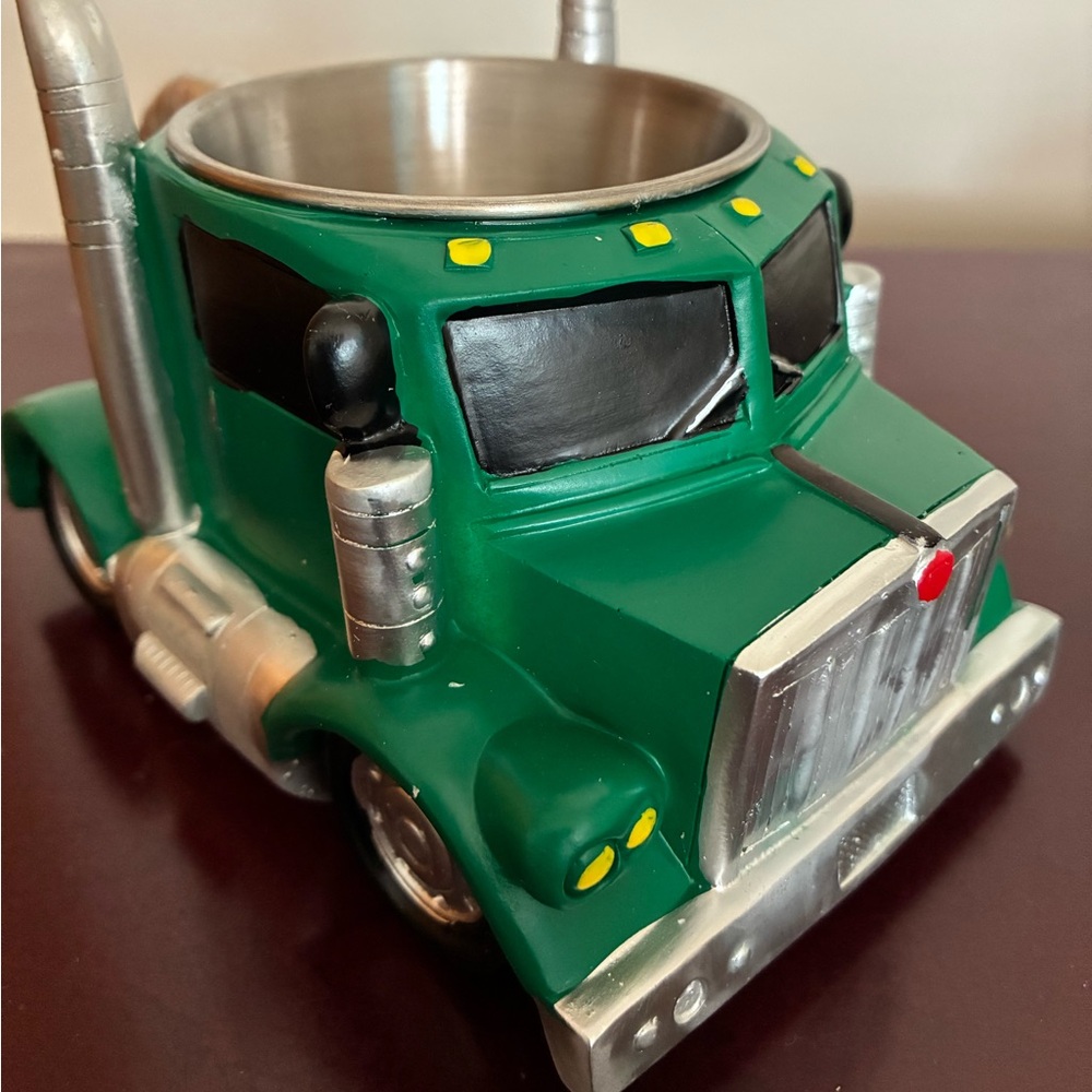 Green Truck-Themed Mug